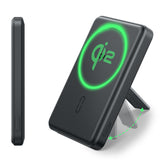 ESR Qi2 MagSlim Kickstand Power Bank (5000 mAh), Black