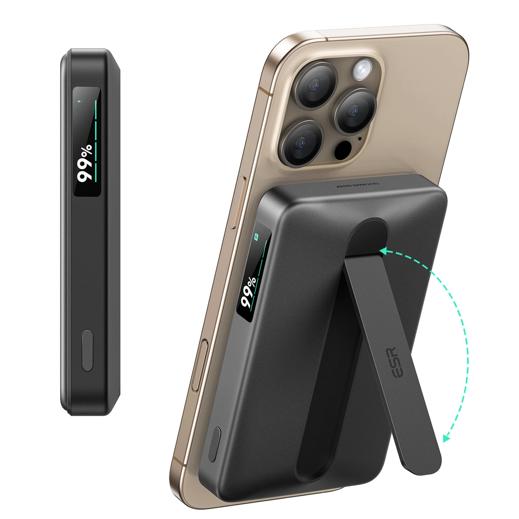 ESR Qi2 MagSlim Kickstand Power Bank - 10000 mAh