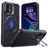 ESR Cyber Tough Magnetic Case (Camera Control, Stash Stand), For iPhone 17 - Black