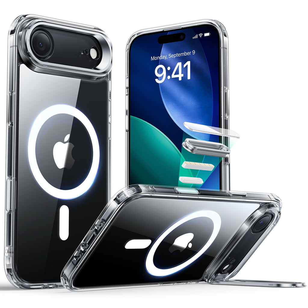 ESR Classic Hybrid Magnetic Case for iPhone 17 Air (Camera Control, Stash Stand) ESR Classic Hybrid Magnetic Case for iPhone 17 Air (Camera Control, Stash Stand)