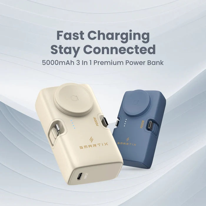 Smartix Premium 5000mAh 3 in 1 Power Bank Smartix Premium 5000mAh 3 in 1 Power Bank