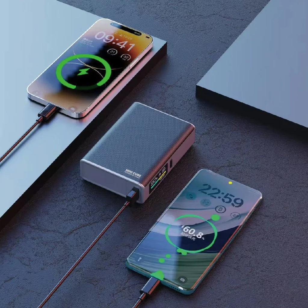 Pawa Mini Cube Mini Powerbank With Smart Display Pawa Mini Cube Mini Powerbank With Smart Display
