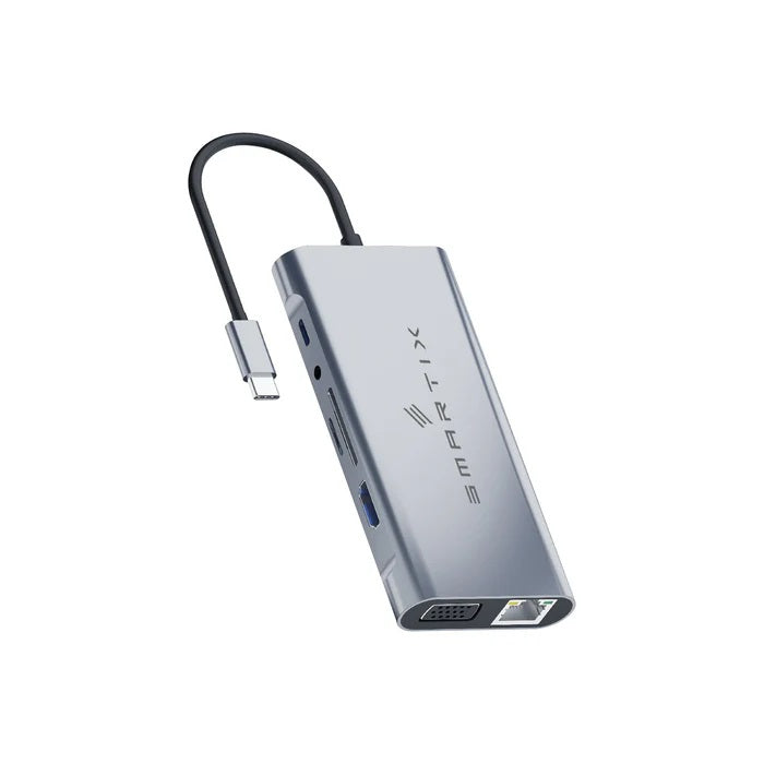 Smartix Premium 11 In 1 USB-C HUB - 100W Smartix Premium 11 In 1 USB-C HUB - 100W