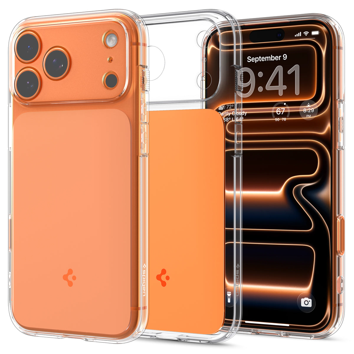 Spigen iPhone 17 Pro Ultra Hybrid T MagFit - Glossy Orange