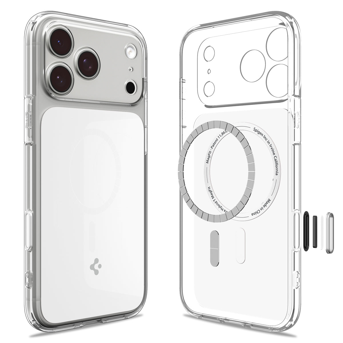 Spigen iPhone 17 Pro Ultra Hybrid T MagFit - Glossy White