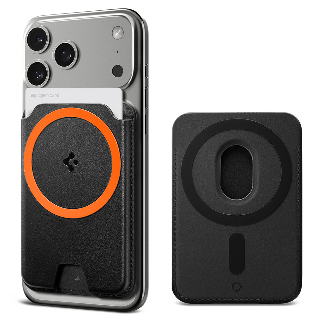 Spigen iPhone Valentinus MagFit+ Wallet with MagSafe (3 card) - Black Spigen iPhone Valentinus MagFit+ Wallet with MagSafe (3 card) - Black