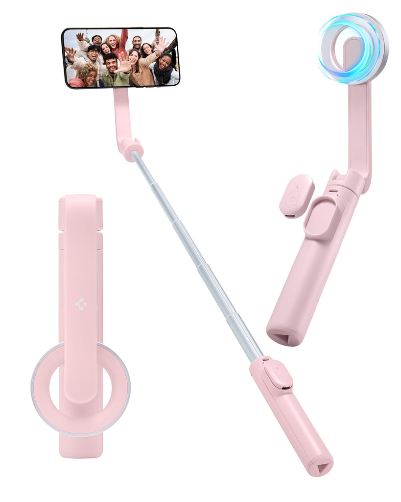 Spigen MagSafe Tripod Selfie Stick - Misty Rose Spigen MagSafe Tripod Selfie Stick - Misty Rose