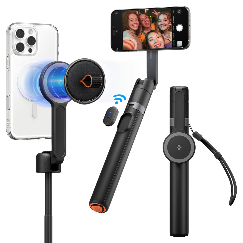 Spigen MagFit Magsafe Tripod Selfie Stick - Black Spigen MagFit Magsafe Tripod Selfie Stick - Black