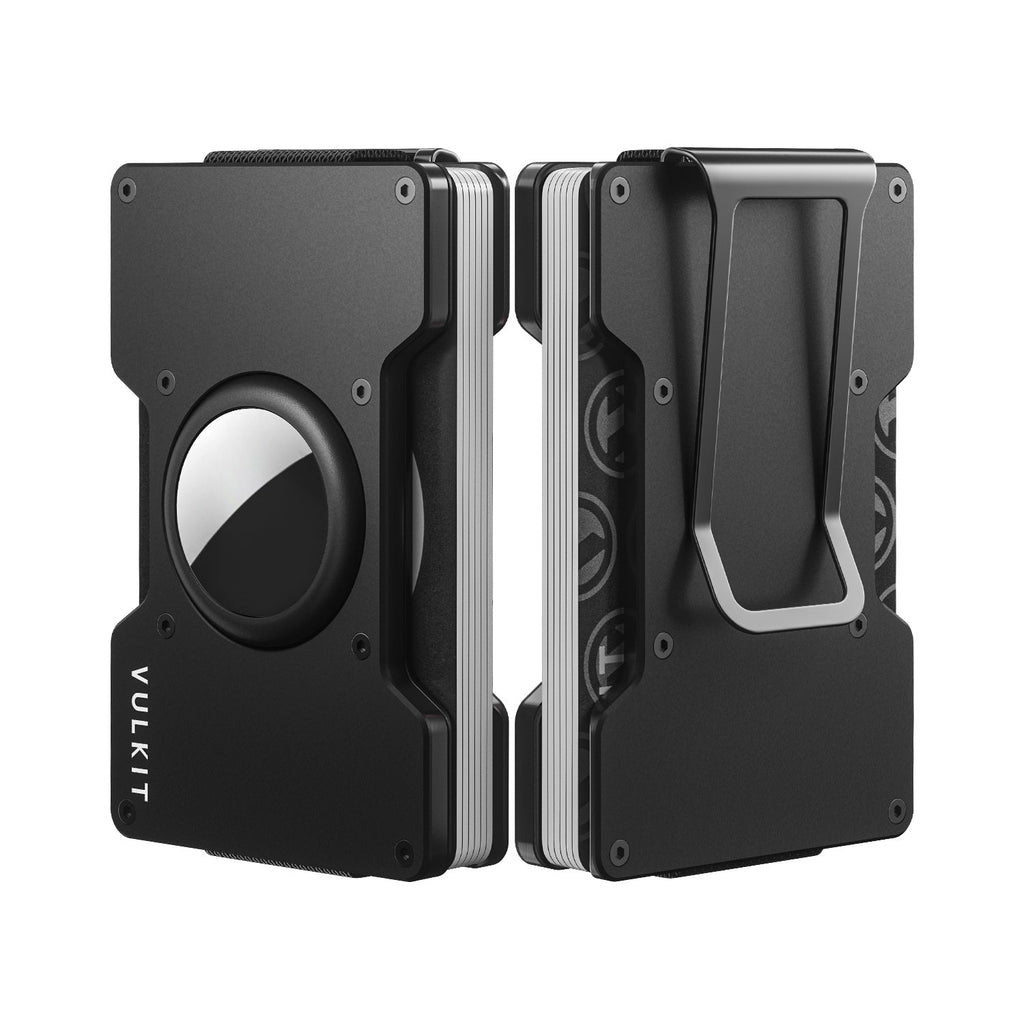 VULKIT MINIMALIST METAL WALLET AIRTAG HOLDER FOR MEN