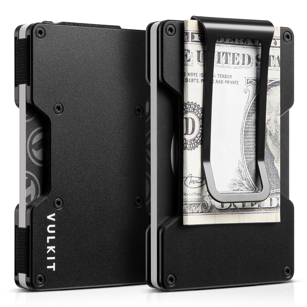 VULKIT MINIMALIST METAL WALLET WITHOUT AIRTAG HOLDER FOR MEN