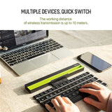 Green Lion MULTI-FUNCTIONAL ROLLABLE WIRELESS KEYBOARD (ARABIC/ENGLISH) BLACK