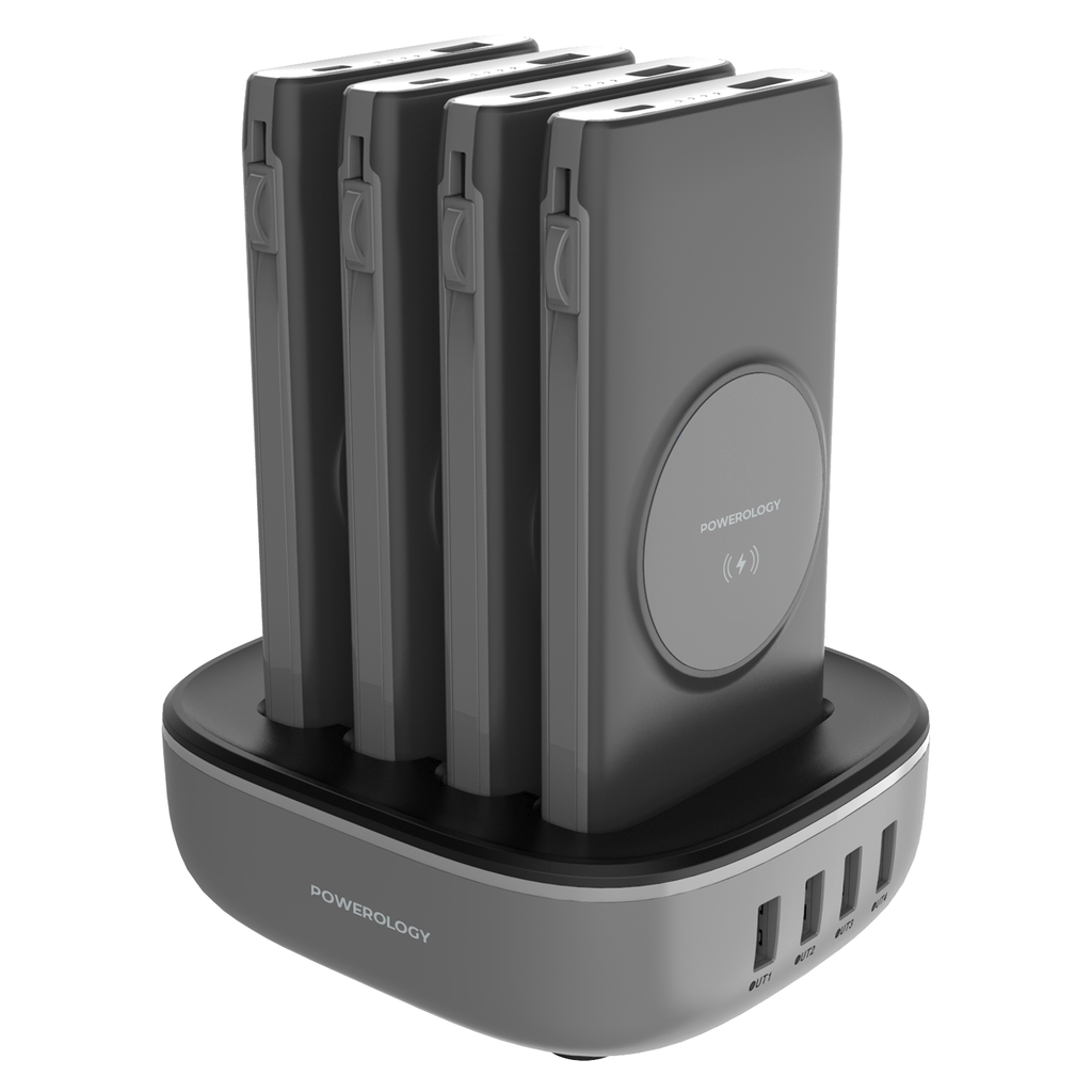 Powerology 4 in 1 Power Bank Station 10,000 mAh