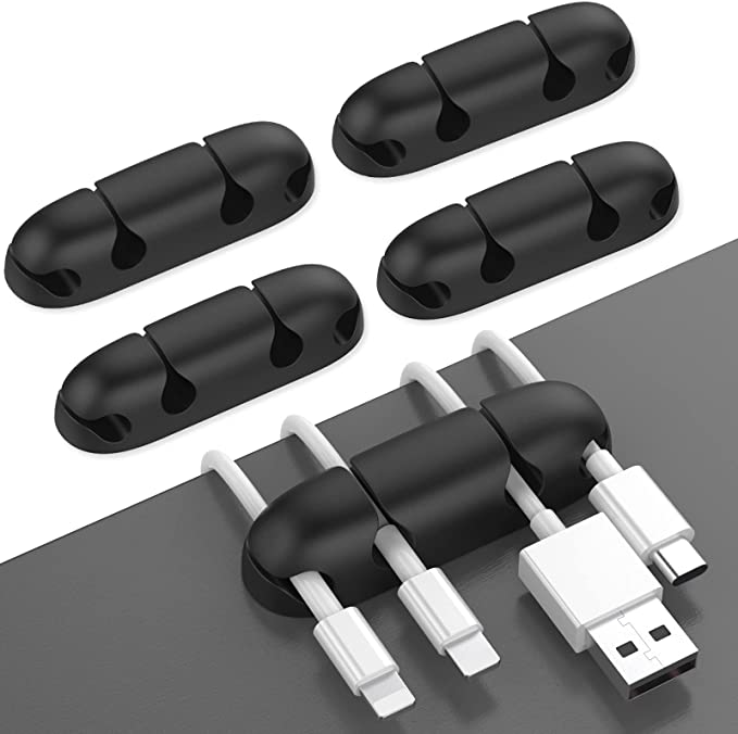 AhaStyle 5 Pack Cord Organizer Clips
