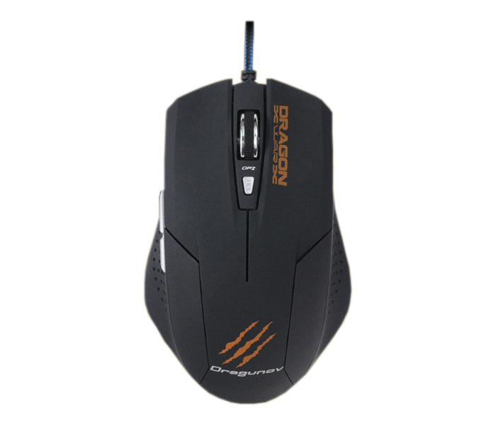 Gaming Mouse Dragunov 3200 DPI with   Mouse Pad - Black
