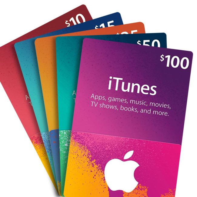 iTunes USA gift card