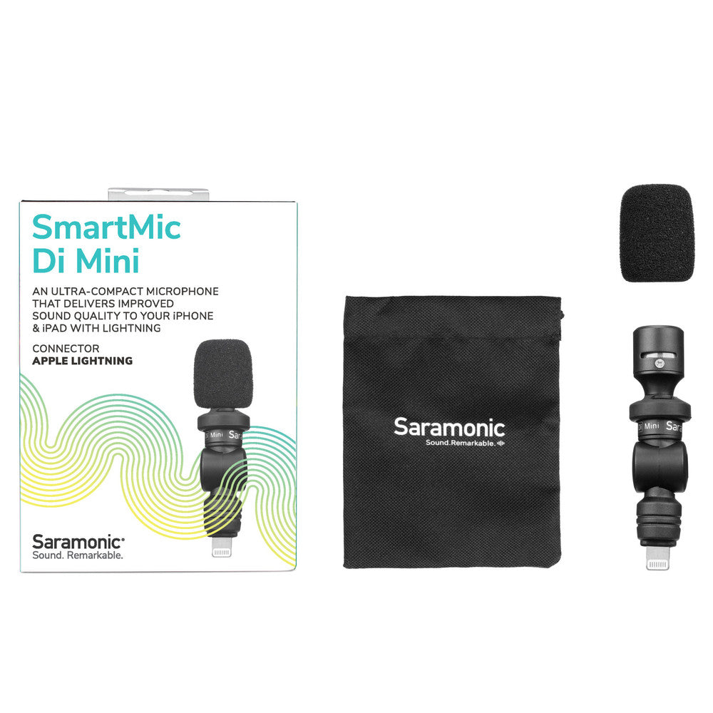 Saramonic SmartMic Di Mini Ultra-Compact Microphone w/ Lightning for iPhones & iPads