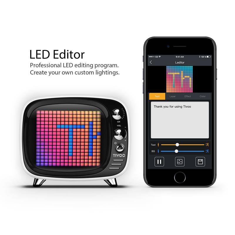 Divoom Tivoo Smart Pixel Art Bluetooth Speaker/ Smart alarm clock